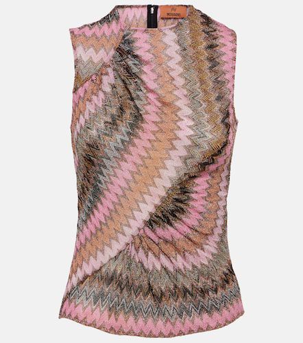 Top de punto metalizado en zigzag - Missoni - Modalova