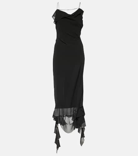 Ruffled asymmetric midi dress - Acne Studios - Modalova