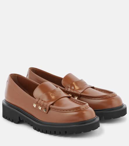 Loafers Rockstud aus Leder - Valentino Garavani - Modalova