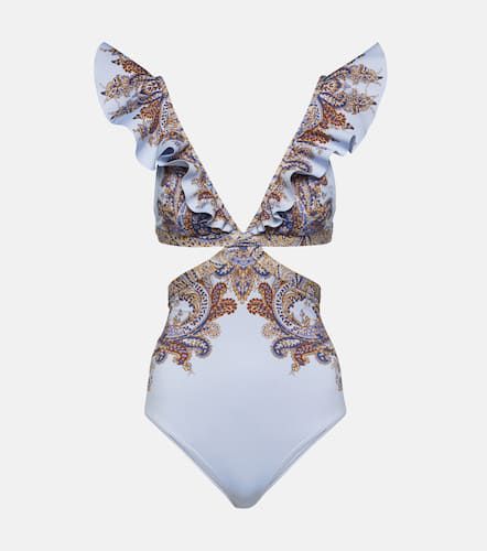 Ottie Ruffle cutout paisley swimsuit - Zimmermann - Modalova