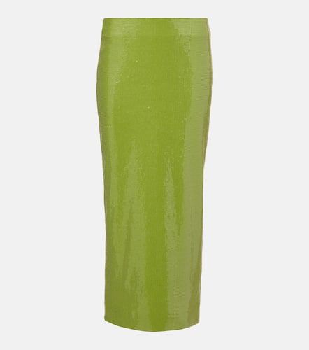 Jupe crayon à sequins - Oscar de la Renta - Modalova