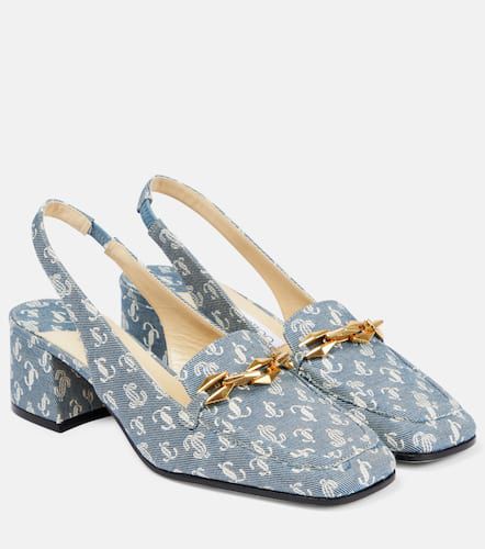 Pumps slingback Diamond Tilda 45 in denim - Jimmy Choo - Modalova