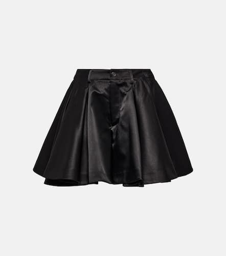 High-rise satin shorts - Noir Kei Ninomiya - Modalova