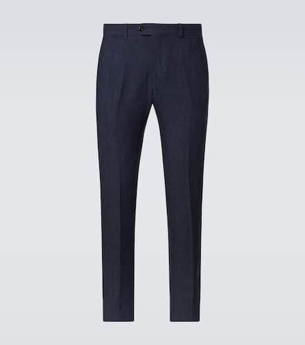 Modluca linen straight pants - Rubinacci - Modalova