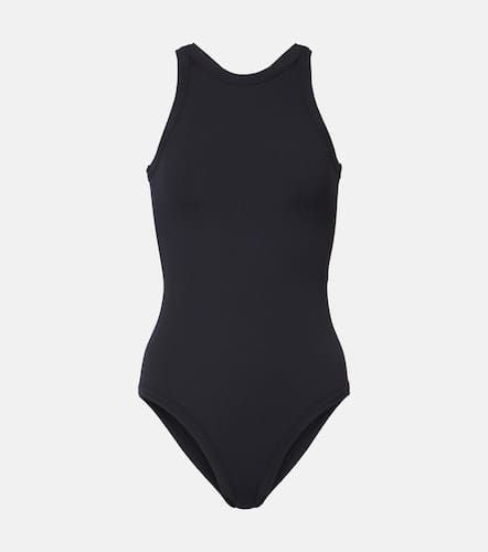 Curved ribbed-knit jersey swimsuit - Toteme - Modalova