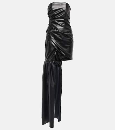 Strapless faux leather dress - David Koma - Modalova