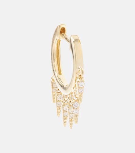 Ohrringe Fringe Huggie aus 14kt Gelbgold mit Diamanten - Sydney Evan - Modalova