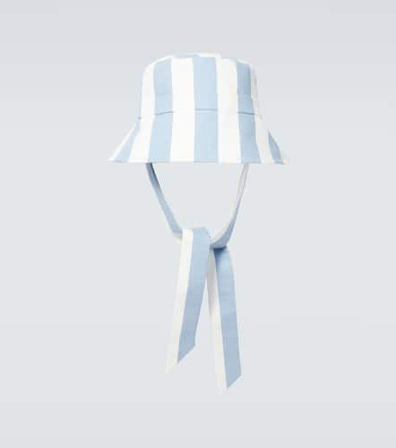 Striped cotton canvas bucket hat - King & Tuckfield - Modalova