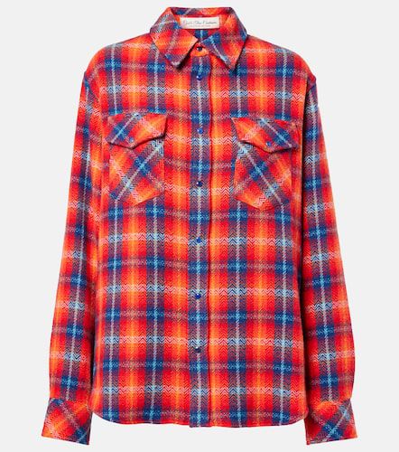 Camicia Totally Wired Tartan in cashmere - God's True Cashmere - Modalova