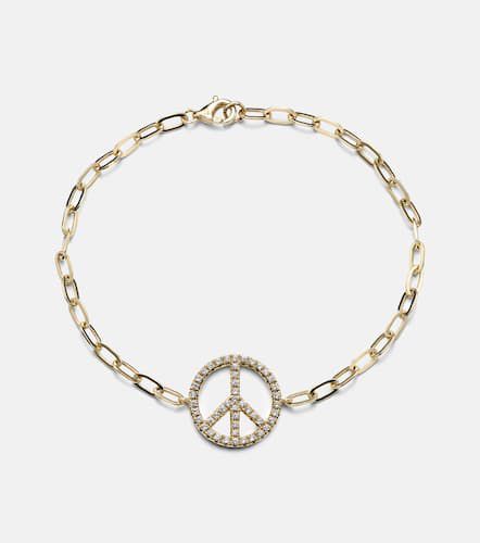 Peace Out 14kt bracelet with diamonds - Roxanne First - Modalova