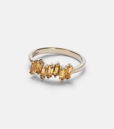 Anillo de oro de 14 ct con cuarzo citrino - Suzanne Kalan - Modalova