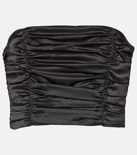 Rotate Ruched satin crop top - Rotate - Modalova