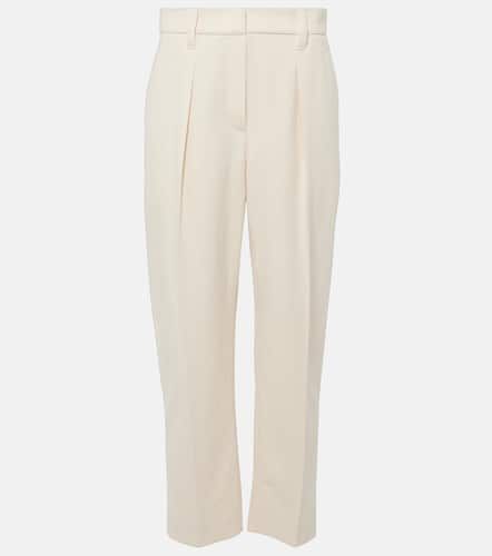 Gabardine high-rise straight pants - Brunello Cucinelli - Modalova