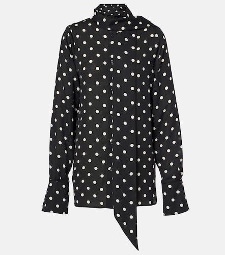 Polka-dot crÃªpe de chine shirt - Nina Ricci - Modalova