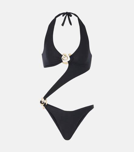 Spiral cutout halterneck swimsuit - Same - Modalova