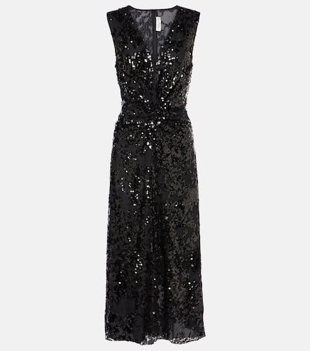 Sequined gathered midi dress - Victoria Beckham - Modalova