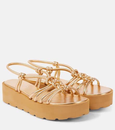 Sandalen aus Metallic-Leder - Gianvito Rossi - Modalova