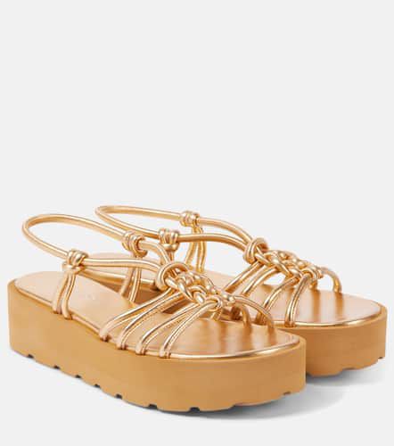 Sandalen aus Metallic-Leder - Gianvito Rossi - Modalova