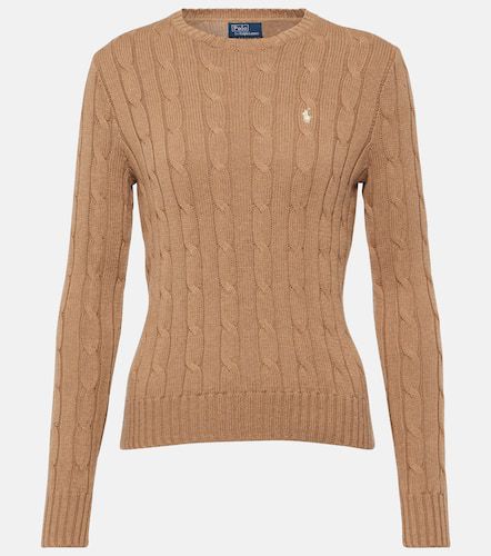 Cable-knit crewneck cotton sweater - Polo Ralph Lauren - Modalova