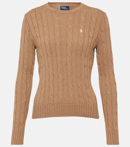 Cable-knit crewneck cotton sweater - Polo Ralph Lauren - Modalova