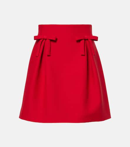 Crepe Couture bow-detail miniskirt - Valentino - Modalova