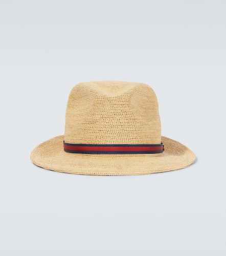 Argentina crochet straw Panama hat - Borsalino - Modalova