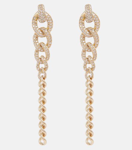 Gradual Drop Link 18ct yellow and diamonds earrings - Shay Jewelry - Modalova
