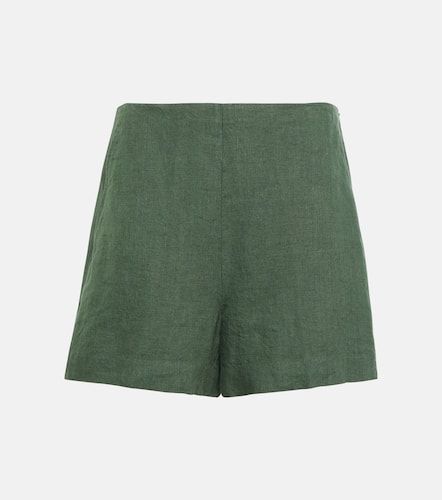 Shorts in lino a vita alta - Polo Ralph Lauren - Modalova