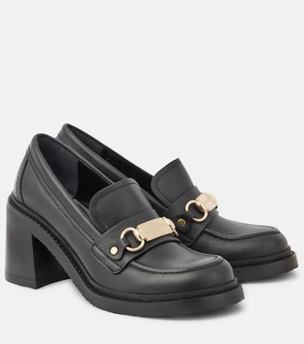 Signature 75 leather loafer pumps - See By Chloe - Modalova
