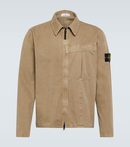 Chaqueta de lona de algodón - Stone Island - Modalova