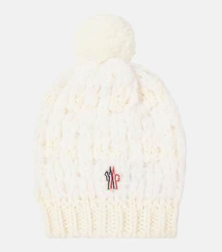 Logo alpaca and wool-blend beanie - Moncler - Modalova