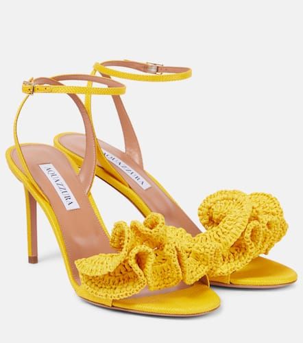 Sandalias Noches Tropicales 85 de rafia - Aquazzura - Modalova