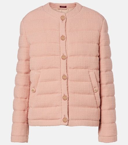 Giacca imbottita in tweed di misto lana GG - Gucci - Modalova