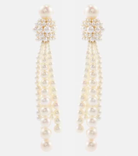 Colonna Grande 14kt earrings with pearls - Sophie Bille Brahe - Modalova