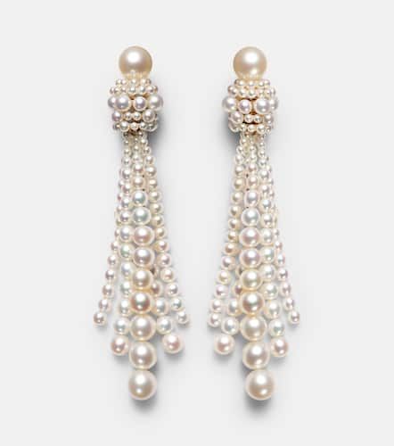 Colonna Grande 18kt gold drop earrings with freshwater pearls - Sophie Bille Brahe - Modalova