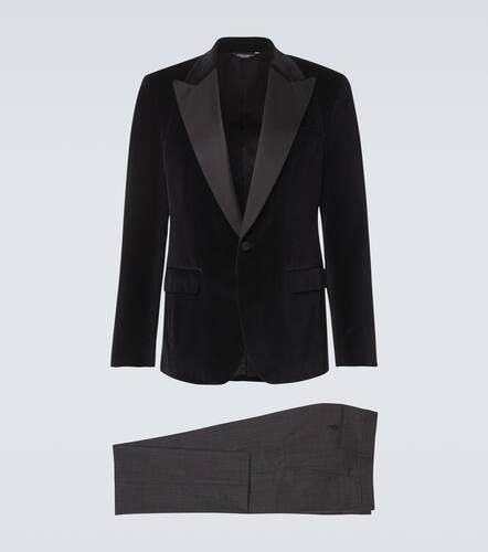 Blazer da smoking in misto cotone - Dolce&Gabbana - Modalova