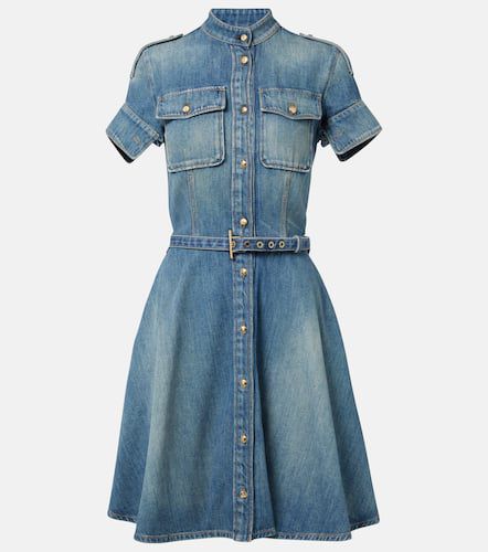 Minikleid Uniform aus Denim - Alexander McQueen - Modalova