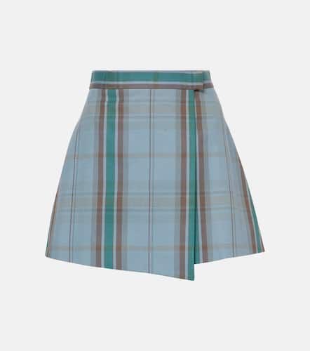 Minigonna Cut Off in tartan di cotone e lino - Vivienne Westwood - Modalova