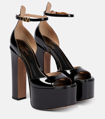 Tan-Go 155 patent leather platform sandals - Valentino Garavani - Modalova