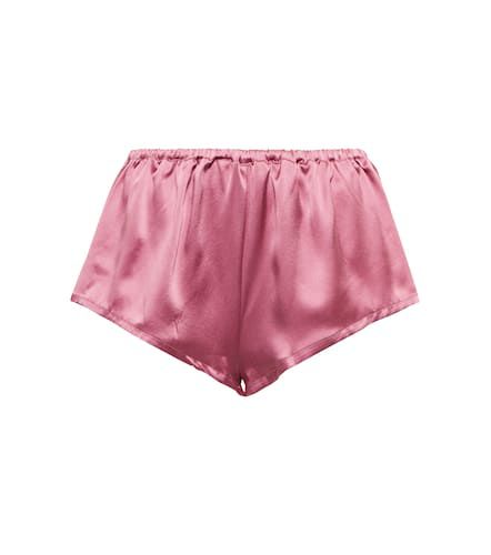 Venice silk satin pajama shorts - Asceno - Modalova