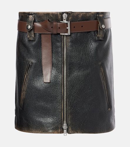 Prada Leather miniskirt - Prada - Modalova