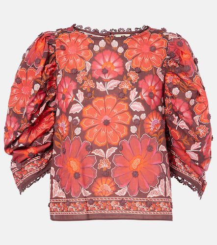 Blusa Gigi Tapestry de algodón floral - Farm Rio - Modalova