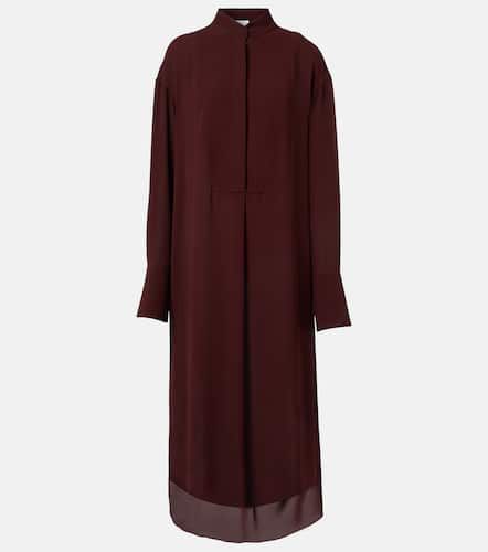 Vestido camisero oversized de seda - Alexander McQueen - Modalova