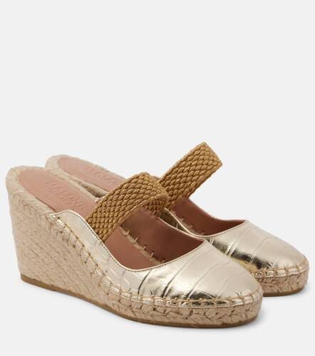 Espadrillas Siena 70 in pelle con zeppa - Malone Souliers - Modalova