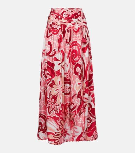 Carla printed satin maxi skirt - Poupette St Barth - Modalova