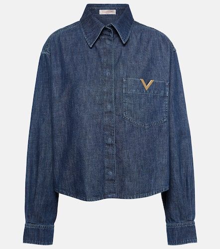 Camisa de chambray con VGold - Valentino - Modalova