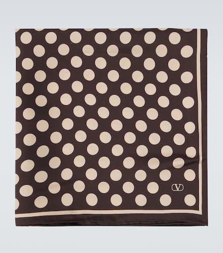 Foulard Opticool in seta a pois - Valentino Garavani - Modalova