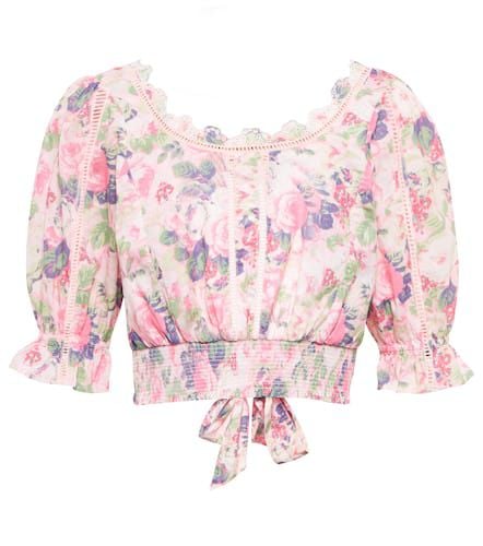 Karsten floral cotton cropped top - LoveShackFancy - Modalova