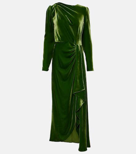 Varisa draped velvet maxi dress - Costarellos - Modalova