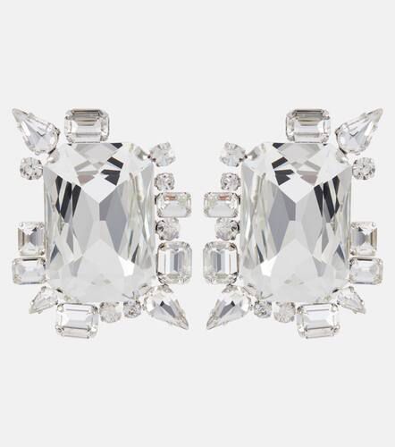 Crystal-embellished clip-on earrings - Balmain - Modalova